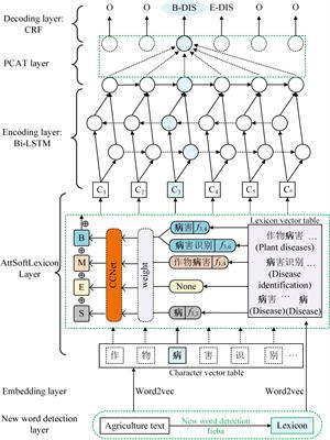 Lexicon and attention-based named entity recognition for kiwifruit diseases and pests: A Deep learning approach
